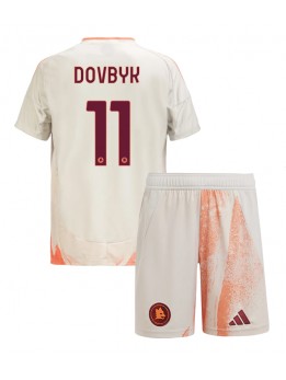 AS Roma Artem Dovbyk #11 Dječji Gostujuci Dres kompleti 2024-25 Kratak Rukavima (+ kratke hlače)